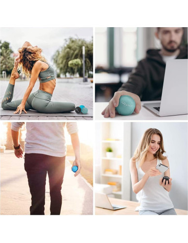 Set de 3 Pelotas de Estrés Ryaco - Gel Suave y Duro