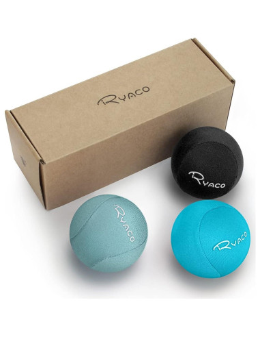 Set de 3 Pelotas de Estrés Ryaco - Gel Suave y Duro