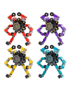 4 Juguetes Sensoriales Fidget Spinner TOZONG Antiestrés