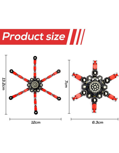 4 Juguetes Sensoriales Fidget Spinner TOZONG Antiestrés