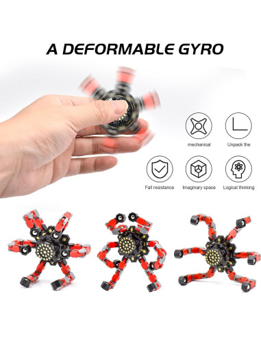 4 Juguetes Sensoriales Fidget Spinner TOZONG Antiestrés