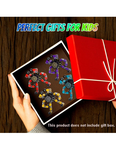 4 Juguetes Sensoriales Fidget Spinner TOZONG Antiestrés