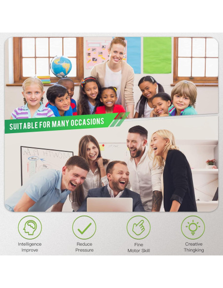 Juego de 3 Juguetes Antiestrés Gejoy para Adultos - Negro y Verde