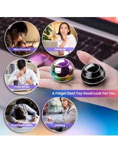 Fidget Spinner Cinético INOVASHON 3.91cm Alivio Ansiedad 2
