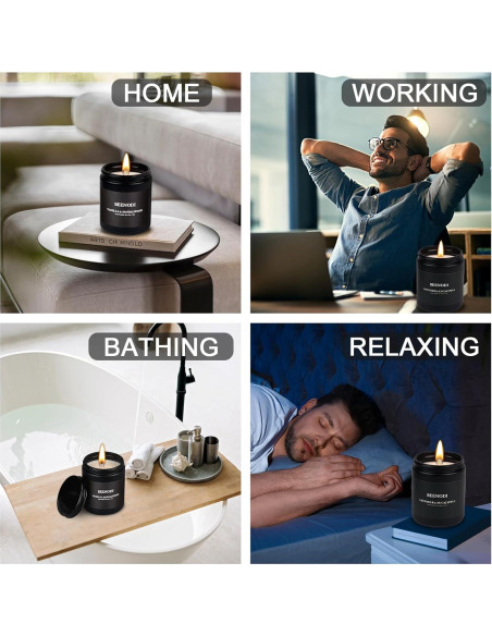 Vela Aromática BEENODI 2 Pzas Lavanda Eucalipto 212g