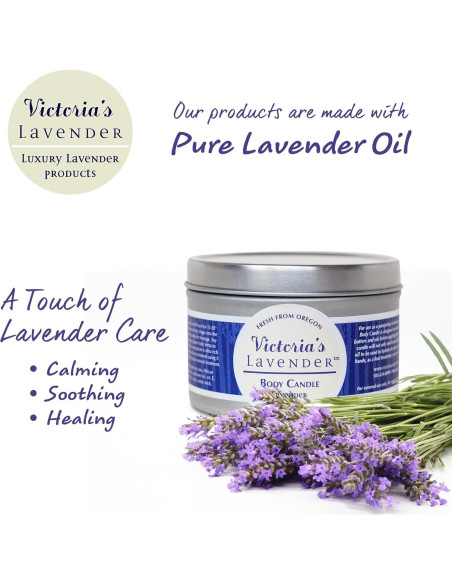 Vela de Cera de Masaje Lavanda Victoria's Lavender 226g