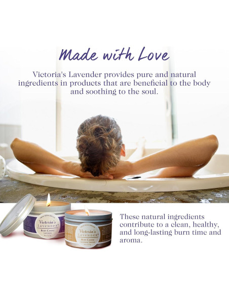 Vela de Cera de Masaje Lavanda Victoria's Lavender 226g