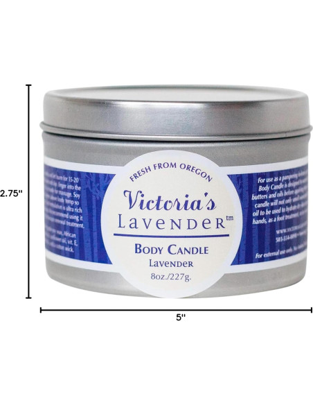 Vela de Cera de Masaje Lavanda Victoria's Lavender 226g