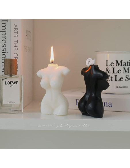 2 Velas Aromáticas de Cuerpo Femenino NatureMan 9.5 cm