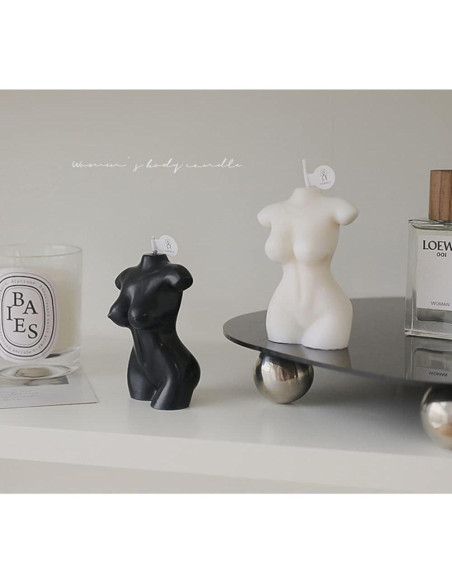 2 Velas Aromáticas de Cuerpo Femenino NatureMan 9.5 cm