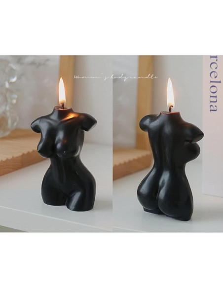 2 Velas Aromáticas de Cuerpo Femenino NatureMan 9.5 cm