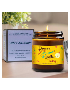 Vela Aromática Wit & Sassitude Vainilla 255g - Regalo Personalizado