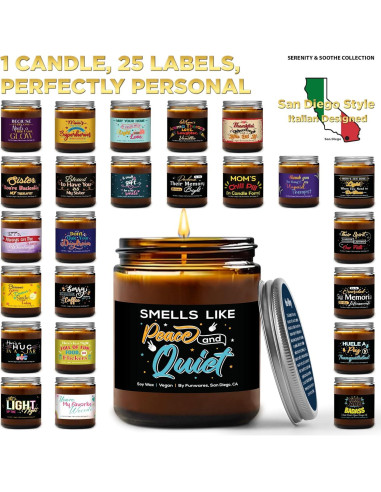 Vela Aromática Wit & Sassitude Vainilla 255g - Regalo Personalizado