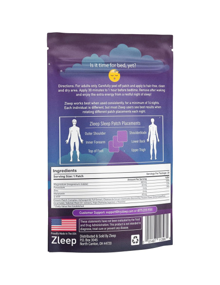 Parches para Dormir Zleep - 60 Parches Naturales