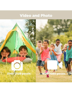 Mini Cámara Digital Llaverito Sniegauu 1080P con 32GB 2