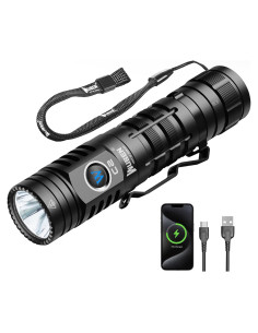 Linterna Recargable WUBEN C2 2000 Lúmenes LED Táctica IP68