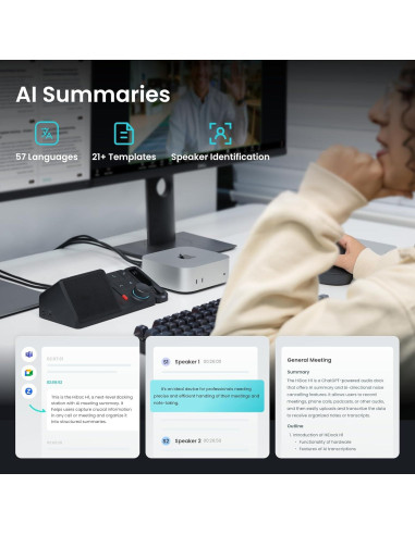Estación de Acoplamiento USB-C HiDock H1E 8-en-1 4K 83W