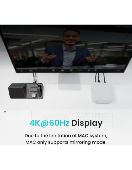 Estación de Acoplamiento USB-C HiDock H1E 8-en-1 4K 83W