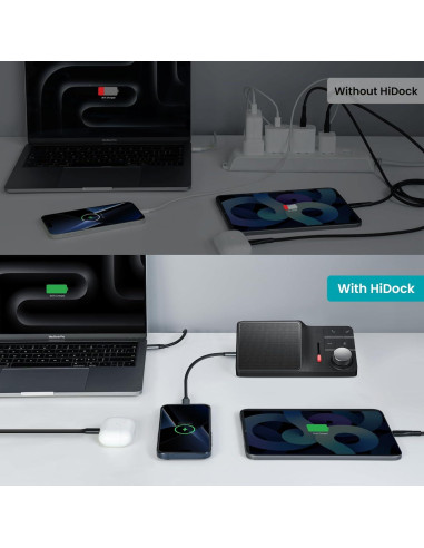 Estación de Acoplamiento USB-C HiDock H1E 8-en-1 4K 83W