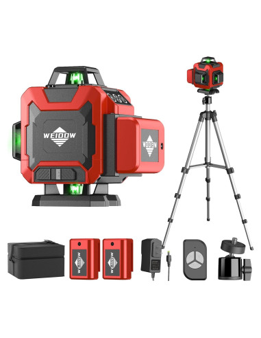 Nivel Láser 360 Autonivelante WEIDDW 4D con Trípode