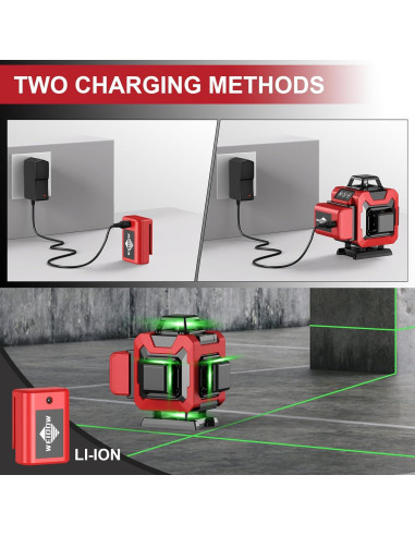 Nivel Láser 360 Autonivelante WEIDDW 4D con Trípode