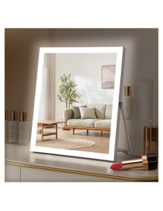 Espejo de Maquillaje Iluminado Homtang 30x25 cm 3 Modos