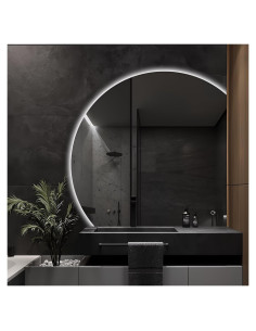 Espejo LED TheiaMo Semicircular Antivaho 121,92 cm