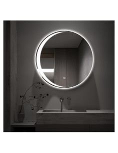 Espejo LED Redondo TheiaMo 60cm Antivaho Regulable IP65