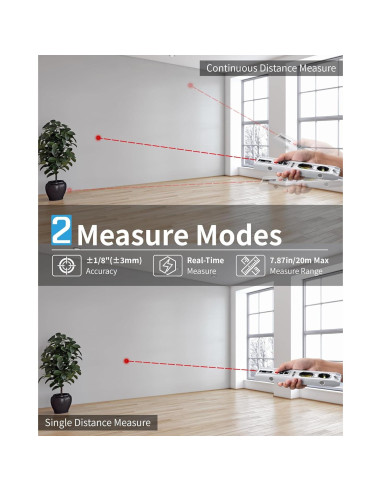Nivel de Espiritu 3-en-1 Firecore con Medidor Laser 20m