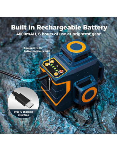 Nivel láser CIGMAN CM-701SE 3x360 Autonivelante 30m