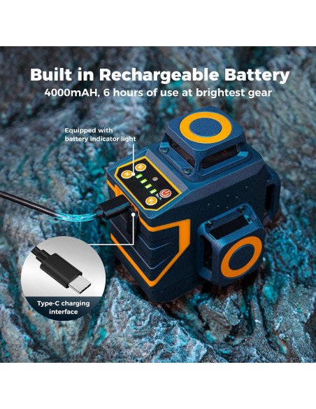 Nivel láser CIGMAN CM-701SE 3x360 Autonivelante 30m