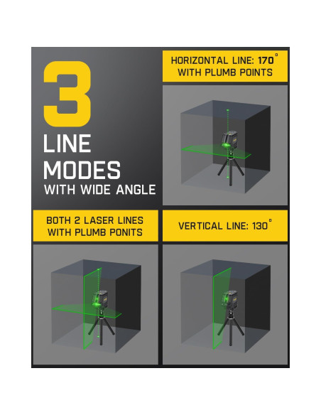 Nivel Láser Verde Fanttik D2 APEX Autonivelante 100 ft