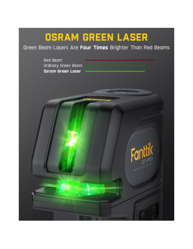 Nivel Láser Verde Fanttik D2 APEX Autonivelante 100 ft