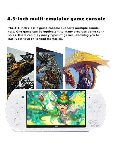 Consola de Juegos Portátil JXD S6 8GB 2000 Juegos Retro