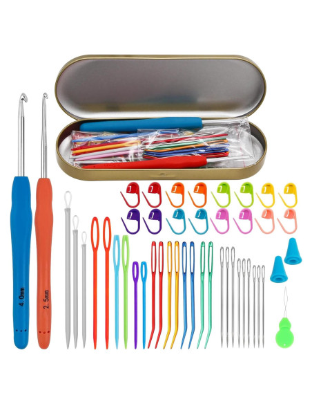 Juego de Agujas de Hilo EuTengHao 65Pcs con Caja de Almacenamiento