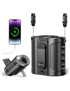 Ventilador Portátil de Cintura WITHOUSE G30 12000mAh 5 Velocidades