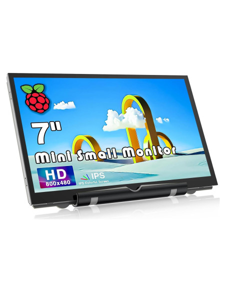 Monitor Mini HDMI 7" AZA 800x480 para Raspberry Pi y PC