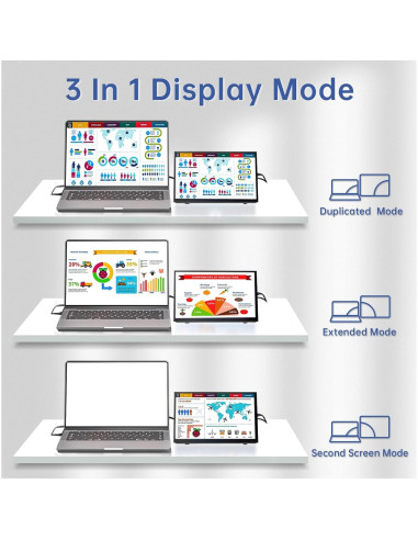 Monitor Mini HDMI 7" AZA 800x480 para Raspberry Pi y PC