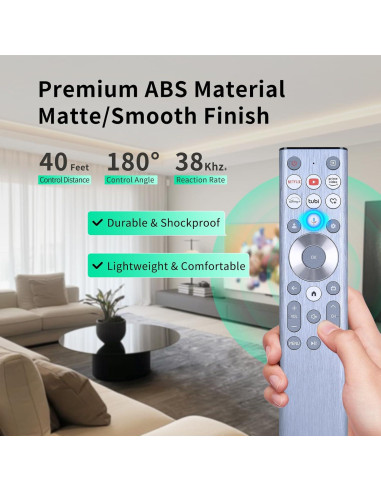 Control Remoto de Voz WDZP para Hisense U6 U7 U8 4K UHD