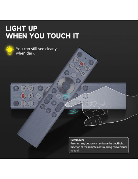 Control Remoto de Voz WDZP para Hisense U6 U7 U8 4K UHD