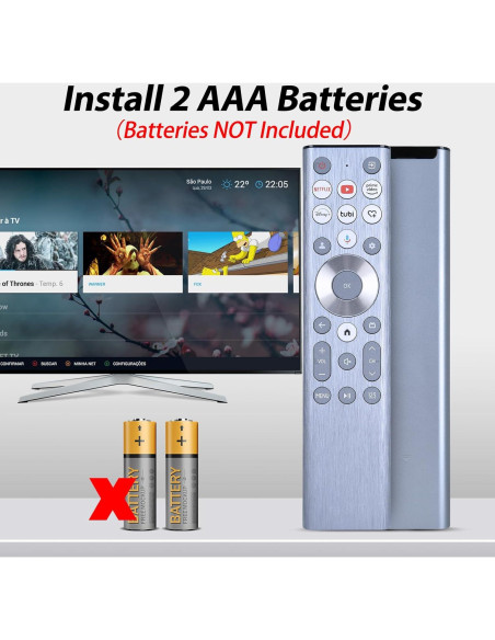 Control Remoto de Voz WDZP para Hisense U6 U7 U8 4K UHD