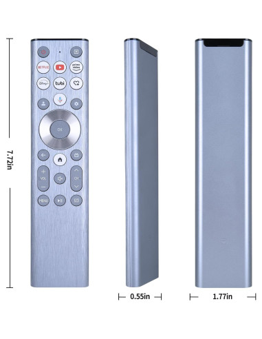 Control Remoto de Voz WDZP para Hisense U6 U7 U8 4K UHD