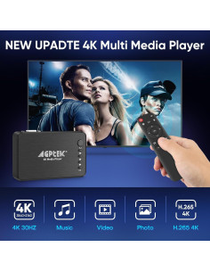 Reproductor de Medios HDMI 4K AGPTEK con Salida AV/VGA 2