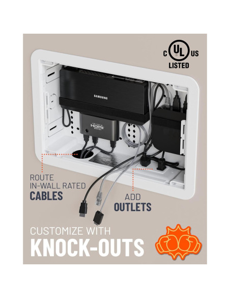 Caja de Medios Empotrada ECHOGEAR 22.86x36.32 cm WiFi