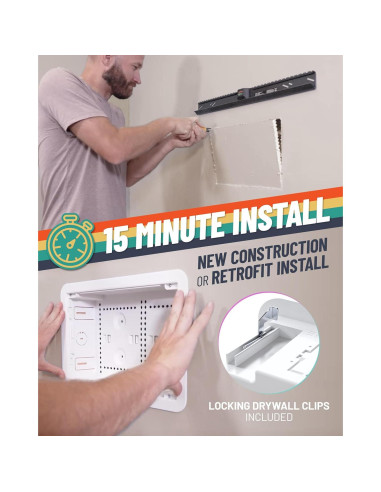 Caja de Medios Empotrada ECHOGEAR 22.86x36.32 cm WiFi