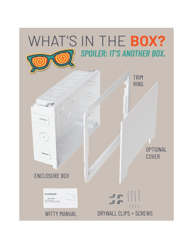 Caja de Medios Empotrada ECHOGEAR 22.86x36.32 cm WiFi