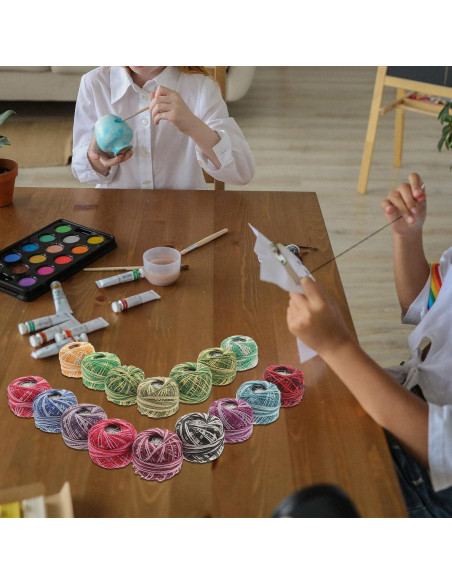 Kit de Fabricación de Pulseras Beavorty 16 Hilos Algodón Colorido