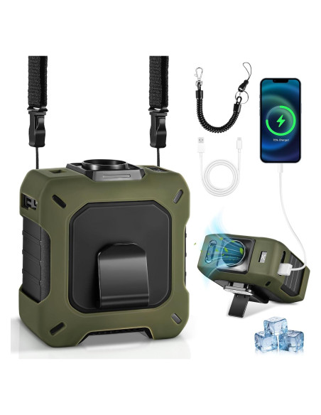 Ventilador Portátil GOSALISU 10400mAh Recargable 100 Velocidades