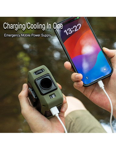 Ventilador Portátil GOSALISU 10400mAh Recargable 100 Velocidades