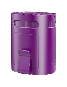 Ventilador de Cintura KJXIC Mini Recargable 4 Velocidades Púrpura